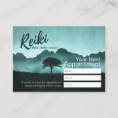 Natural Reiki Master & Yoga Instructor Appointment Afsprakenkaartje (Voorkant)