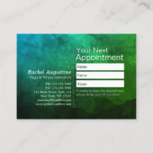 Natural Reiki Master Yoga Mediation instructeur Afsprakenkaartje (Achterkant)