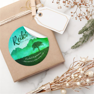 Natural Reiki Master Yoga Mediation instructeur Ronde Sticker