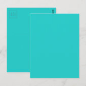 Natural Robin's Egg Blue Color Briefkaart (Voorkant / Achterkant)
