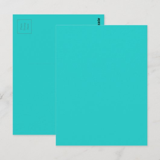 Natural Robin's Egg Blue Color Briefkaart (Voorkant / Achterkant)