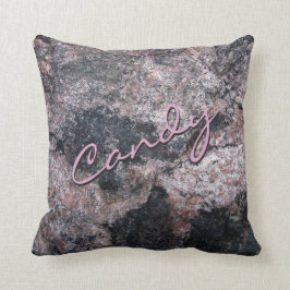 Natural Rock Texture Pink Snoep Kussen
