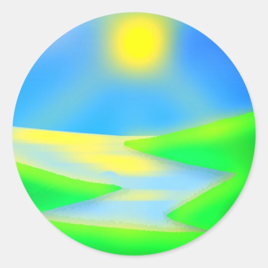 NATURAL RONDE STICKER (Voorkant)