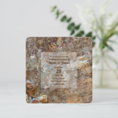 Natural Rough Rock Beach Zee Shell Summery Kaart (Staand voorkant)