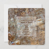 Natural Rough Rock Beach Zee Shell Summery Kaart (Voorkant)