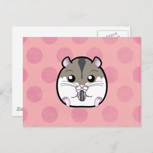 Natural Russian Dwarf Hamster Briefkaart (Voorkant / Achterkant)