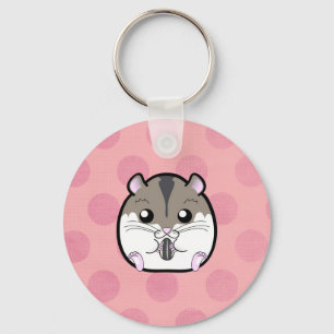 Natural Russian Dwarf Hamster Sleutelhanger