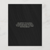 Natural Rustic Wood & Black White Lights bruiloft Flyer (Achterkant)