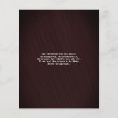 Natural Rustic Wood & Black White Lights bruiloft Flyer (Achterkant)