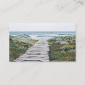 Natural Sand Dollars Aangepast fototoestel Visitekaartje (Achterkant)