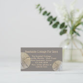 Natural Sand Dollars Aangepast fototoestel Visitekaartje (Staand voorkant)