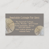 Natural Sand Dollars Aangepast fototoestel Visitekaartje (Voorkant)