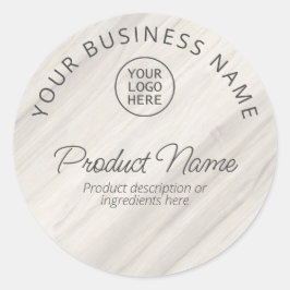 Natural Spa-productlabel Ronde Sticker
