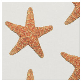 Natural Starfish Photo Fabric Stof