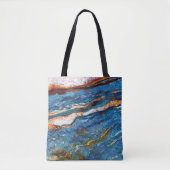 Natural Stone Pattern All-Over-Print Canvas tas (Voorkant)