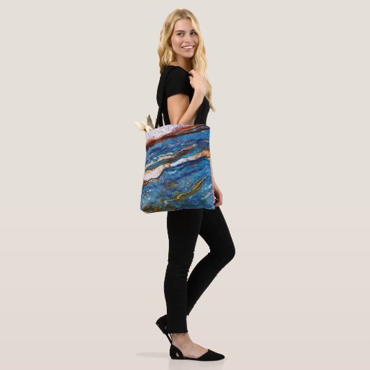 Natural Stone Pattern All-Over-Print Canvas tas (Op model)