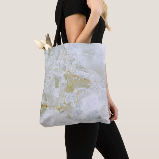 Natural Stone Pattern All-Over-Print Canvas tas (Dichtbij)