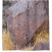 Natural Stone Petroglyph Douchegordijn (Voorkant)