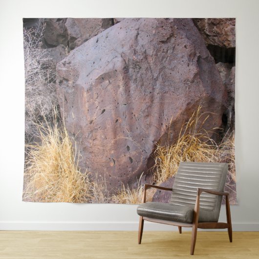 Natural Stone Petroglyph Wandkleed (In Situ (horizontaal))