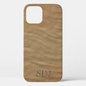 Natural Tan Sandstone Monogram Case-Mate iPhone Case (Achterkant)