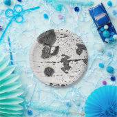 Natural Texture White Quaking Aspen Bark Photo Papieren Bordje (Feest)