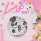 Natural Texture White Quaking Aspen Bark Photo Papieren Bordje (Feest)