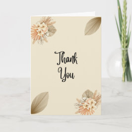 Natural Thank You Card Kaart