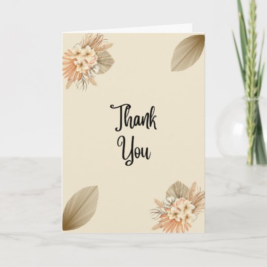 Natural Thank You Card Kaart (Voorkant)