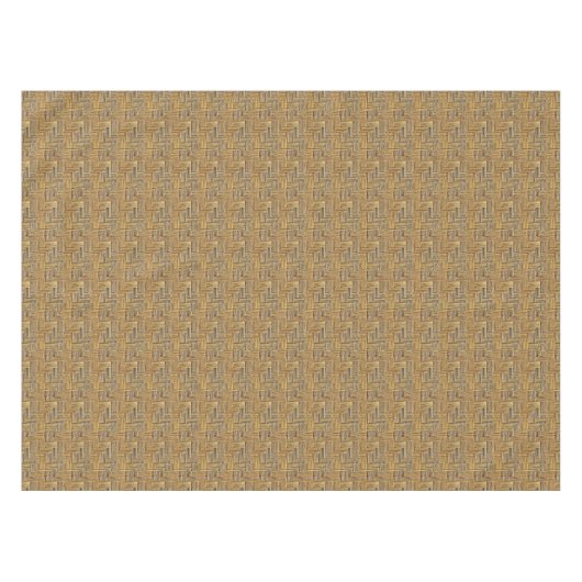 Natural Tones Bamboo Basket Weave Tafelkleed (Voorkant (Horizontaal))