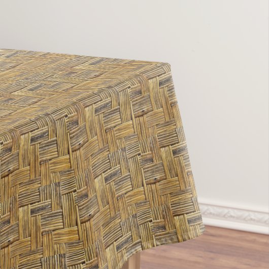 Natural Tones Bamboo Basket Weave Tafelkleed (Voorbeeld)