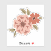 Natural Viney Floral Green wijnmotif Sticker (Vel)