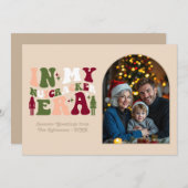 Natural Warmth My Nutcracker Era Christmas Photo Feestdagenkaart (Voorkant / Achterkant)