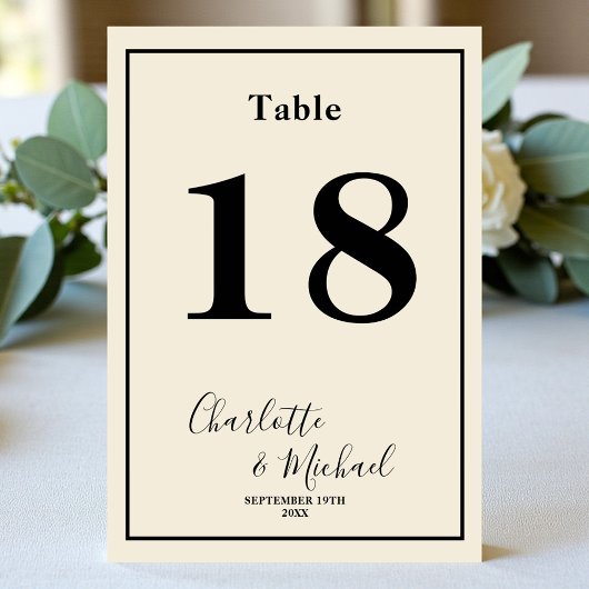 Natural White Script Minimalist Wedding Kaart