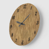 Natural Woodgrain look Clock Grote Klok (Hoek)