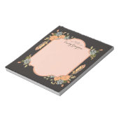 Natural Woodland Floral Personalized Notepad Notitieblok (Linkerzijde)