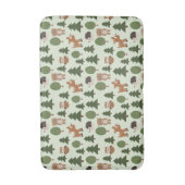 Natural Woodland Friends Baby Animals Trees Badmat (Voorkant Verticaal)