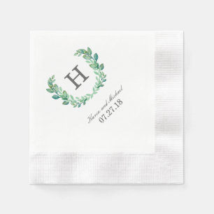 Natural Wreath Custom Napkins Servet