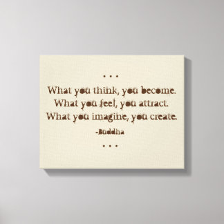Natural Zen Quote van Boeddha Canvas Afdruk