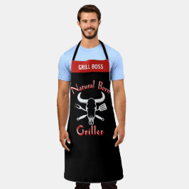 Naturale Born Griller Schort - Grappige Zwarte Che