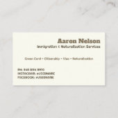 naturalisatie-immigratie visitekaartje (Achterkant)