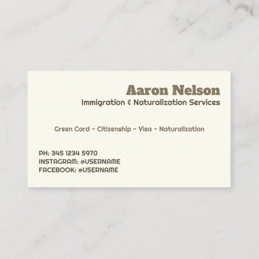 naturalisatie-immigratie visitekaartje (Achterkant)