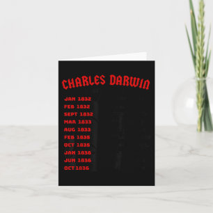 Naturalist Charles Darwin Beagle Meme Tour Earth D Kaart