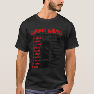 Naturalist Charles Darwin Beagle Meme Tour Earth D T-shirt