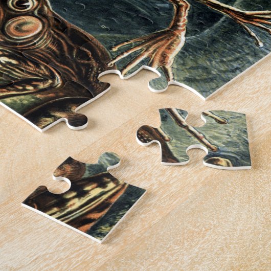 Naturalist Ernst Haeckel Kikkers en Toads P Legpuzzel (Zijkant)