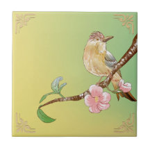  Naturalist Schilderij Tuinbloemen & Vogels