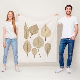  naturalistische botanische tekening | Vertrek uit Fleece Deken