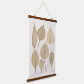  naturalistische botanische tekening | Vertrek uit Hangend Wandkleed (Gebogen)