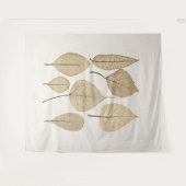  naturalistische botanische tekening | Vertrek uit Wandkleed (Voorkant (horizontaal))