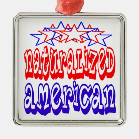 Naturalized American Metalen Ornament (Voorkant)