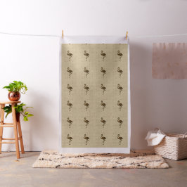 Naturals Paper Texture Flamingo patroon Stof